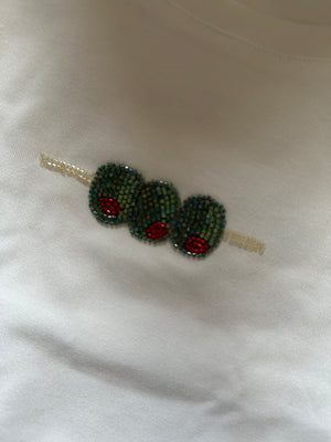 Open image in slideshow, Olives Beaded Tee
