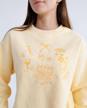 Open image in slideshow, Girlhood Sweatshirt | Butter Yellow
